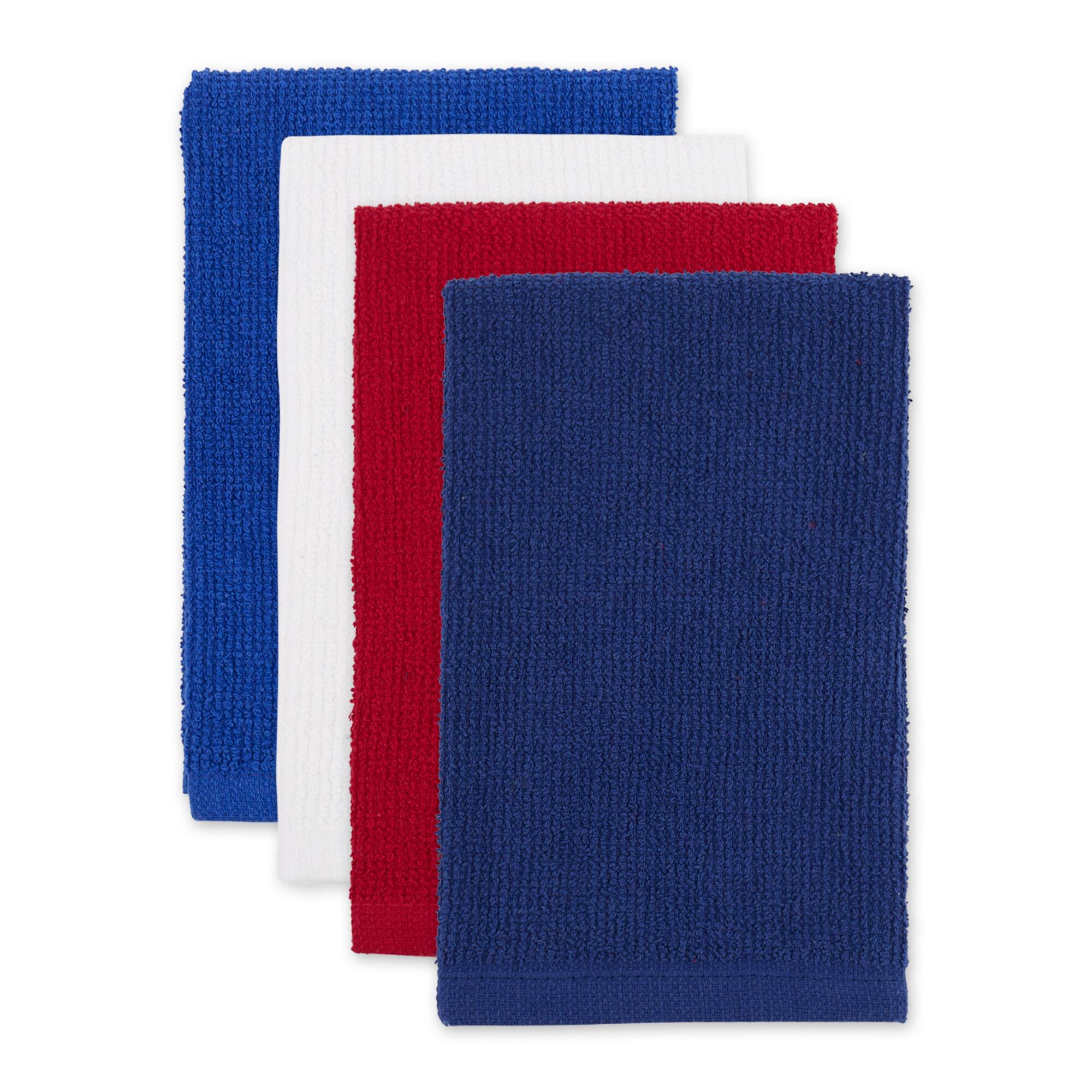 DII® Patriotic Bar Mop Dishtowels, 4ct.